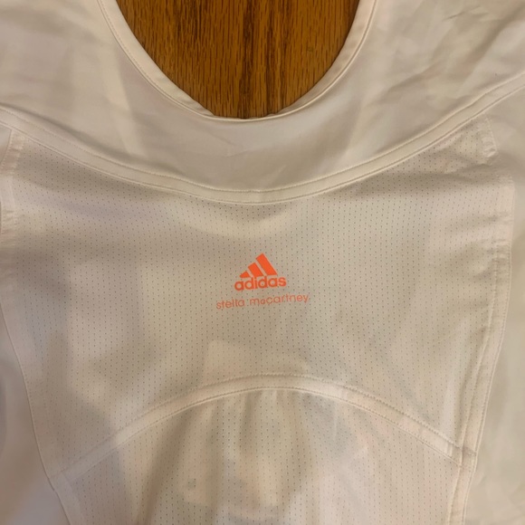 Stella McCarthy Barricade 3/4 sleeve mesh white tennis top NWT - Picture 2 of 8